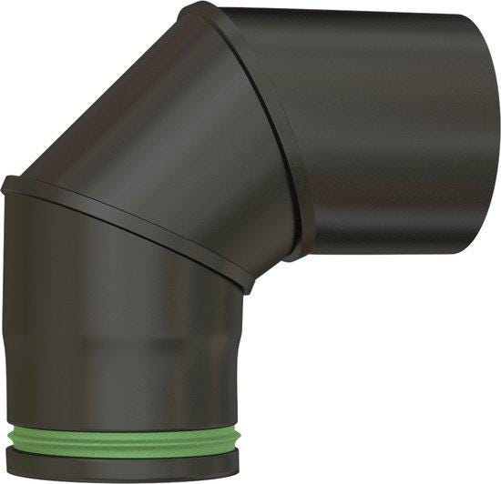 COUDE 90 NOIR MAT D.80 + JNT VITON     344864 TOLERIE EMAILLERIE NANT-SETEN  [344864]