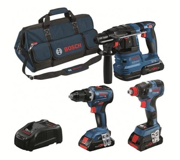COFFRET 3OUT. PERC+VIS+MART+3BATT  0615A5003B BOSCH ELECTROPORTATIF  [0615A5003B]