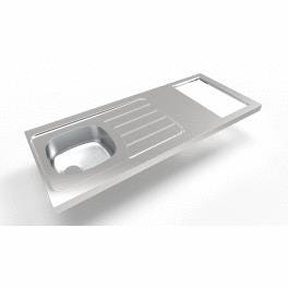 EVIER CUISINETTE ISEO 1C.1400 INOX CPBD140A30 MODERNA FRANCE  [CPBD140A30]