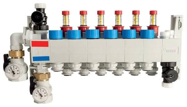 COLLECTEUR COMPACT 12 CIRCUITS      147080010 REHAU TUBE  [14708001001] 