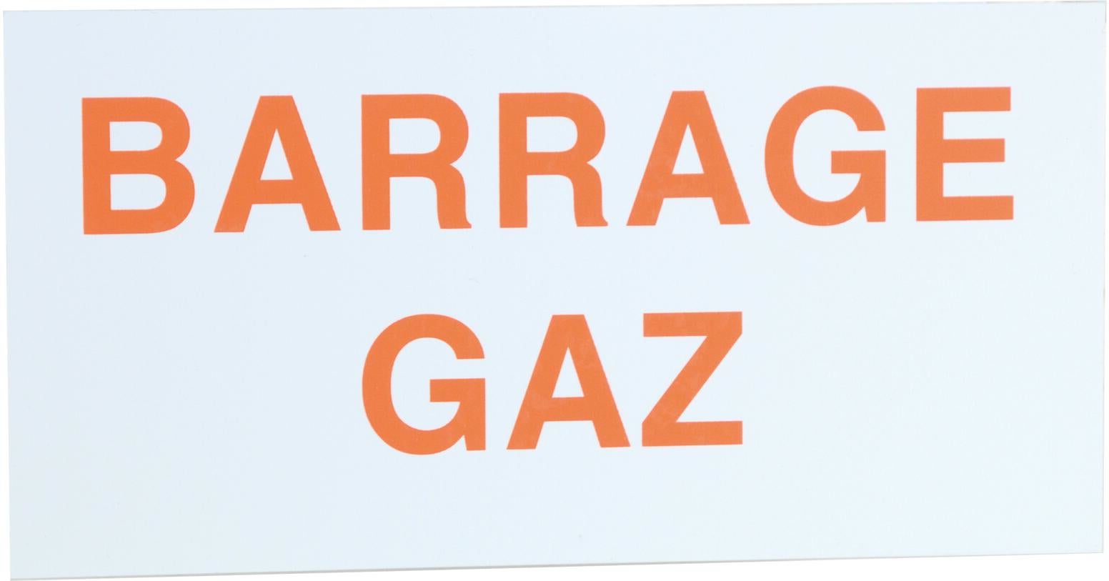 ETIQUETTE DE SIGNALISATION - Chaufferie fioul/gaz polystyrène rigide