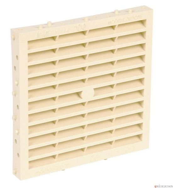 GRILLE CARREE 150X150 T100 M SABLE     1M114S NICOLL  [1M114S]
