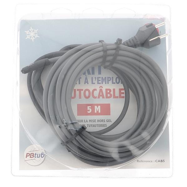 CABLE CHAUF.AUTOREGUL.HORS GEL 5M -KIT-  CAB5 PB TUB  [CAB5]