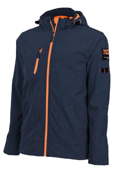 VESTE BOREL MARINE/ORANGE T.M          1511-M FRANCE TEXTILE PRODUCTION