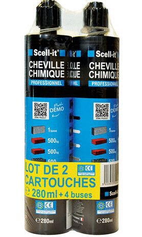 RESINE - Lot de 2 cartouches