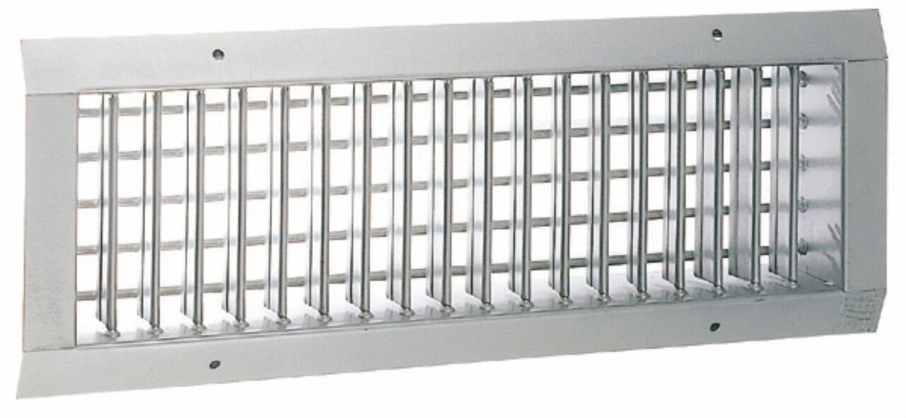 GRILLE DE SOUFFLAGE - GCF - Acier galvanisé à ailettes mobiles - Double déflexion