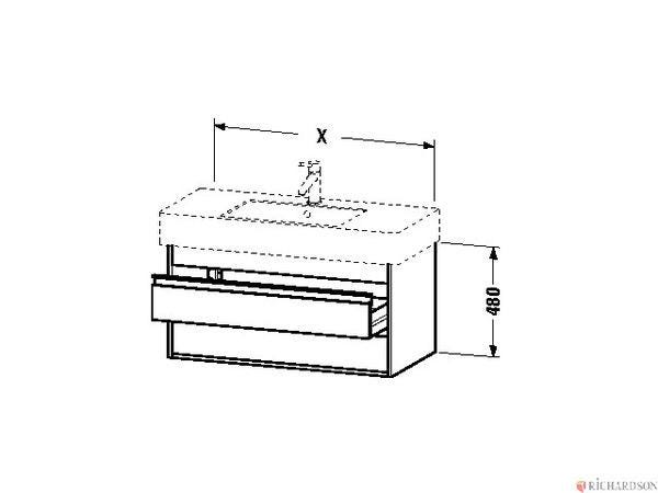 MEUBLE 2T.KETHO  80X48 BLC MAT    KT664001818 DURAVIT  [KT664001818]