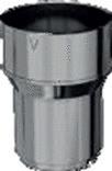 ACCESSOIRES TUBAGE FLEXIBLE - Raccord inox poêle tubage flexible