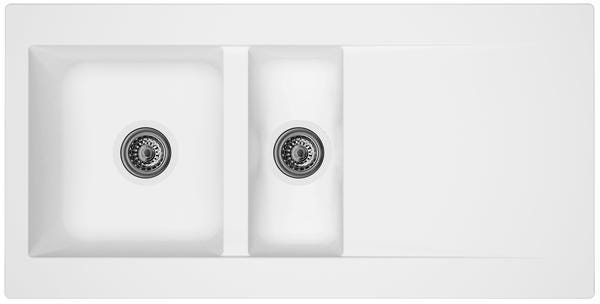 EVIER A ENC. 100 EINNA BLANC UNI ESGE  100U17 MODERNA FRANCE  [ESGE100U17]
