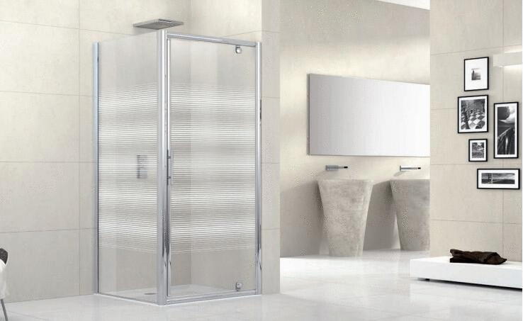 LUNES-G - Porte pivotante - Hauteur 190 cm - Ep. du verre : 5 mm