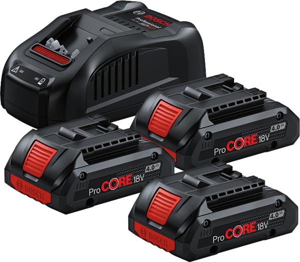 PACK 3 BATTERIE+CHARGEUR 18V 4.0AH 0615990N2G BOSCH ELECTROPORTATIF  [0615990N2G]