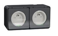 PRISE COURANT 2P+T DBL HOR.GR.MUREVA MUR36028 SCANELEC SCHNEIDER-ELECTRIC  [MUR36028]