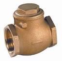 CLAPET DE RETENUE A BATTANT - FF - Clapet de non-retour simple battant laiton - Métal (Pression 16 bar - Température 90°C) - Caoutchouc (Pression 16bar - Température 60°C)