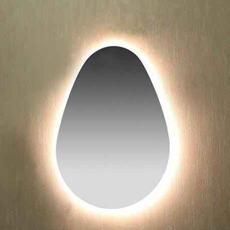 MIROIR OEUF OVUM AVEC LUMIERE LED     OVUMLED ONDYNA  [OVUMLED] 