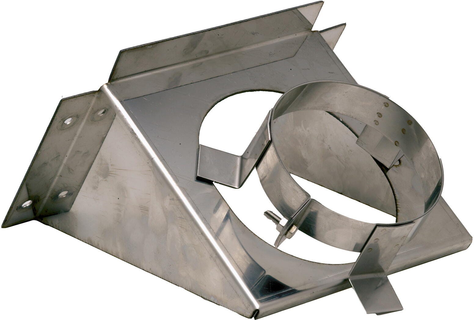 ACCESSOIRES TUBAGE INOX - Support mural inox réglable