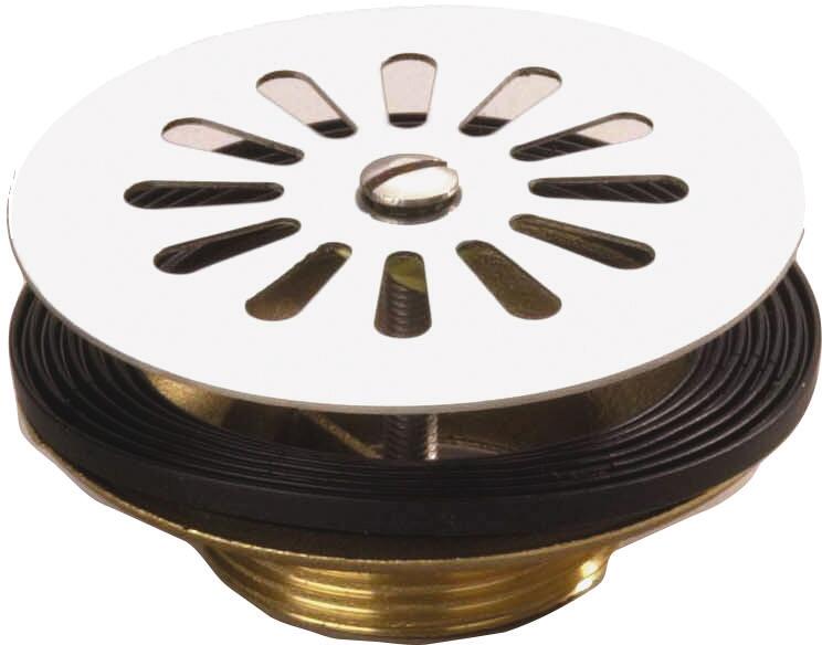 BONDE - Laiton ø 84 mm - Pour évier grès et synthèse de perçage ø 60 mm