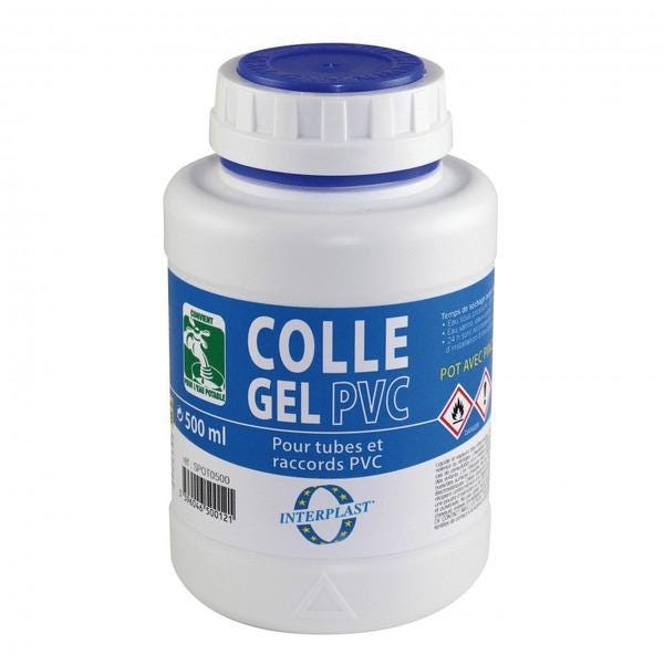 COLLE PVC BOITE+PINCEAU                 500ML GEB