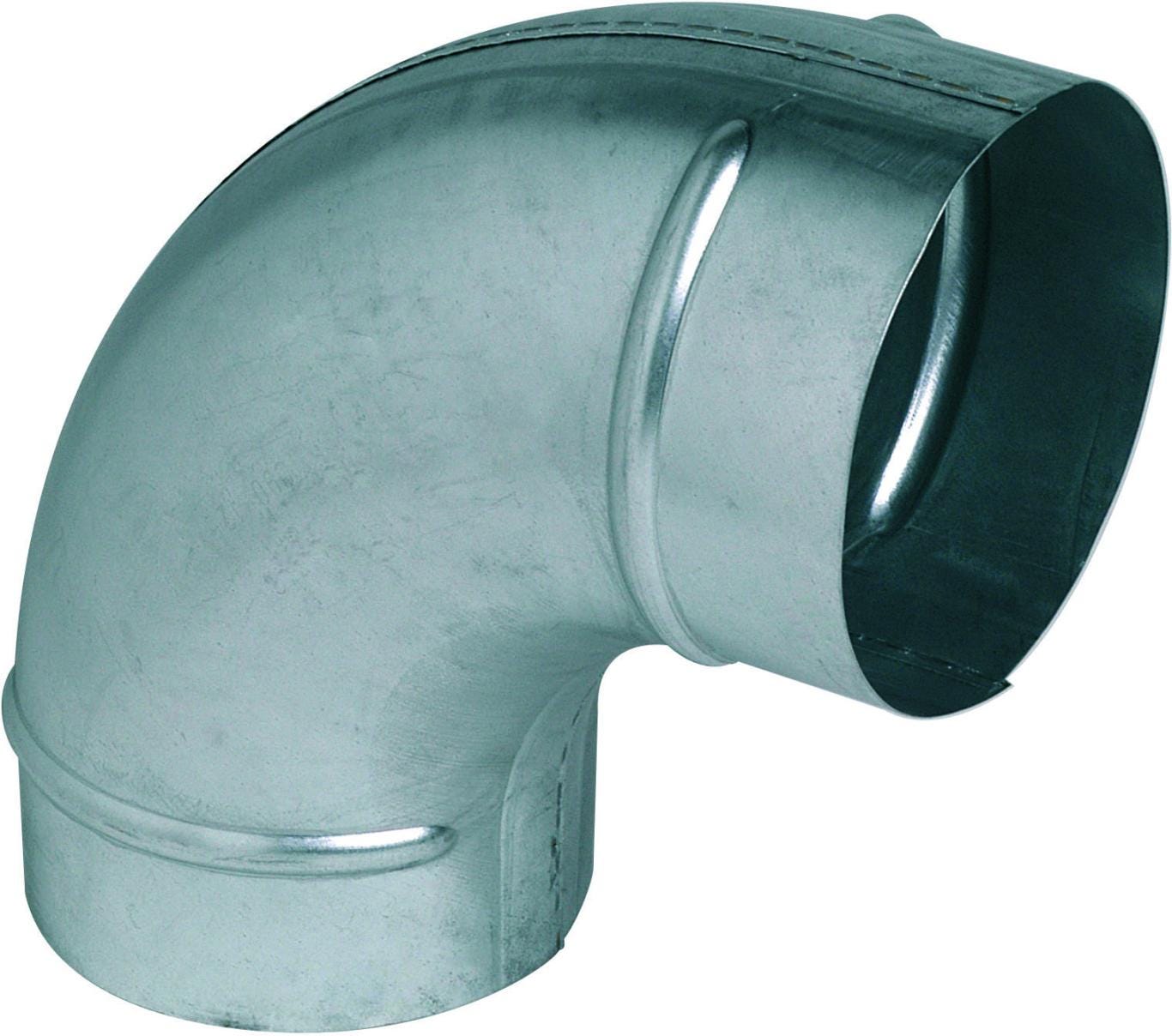 CONDUIT CIRCULAIRE RIGIDE - Coude 90° - GALVA