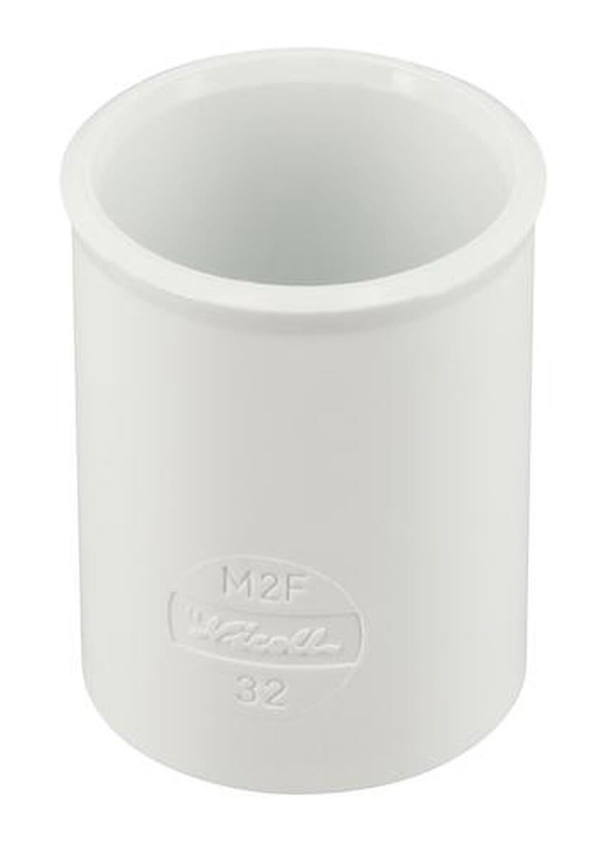 MANCHON - FF - À butée - Blanc