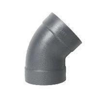 COUDE 45 PVC M1 GRIS VENTILATION 280  C428045 SANEL PLASTIMARNE