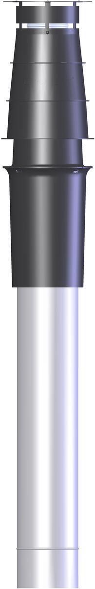 CONDUIT CONDENSATION VENTOUSE - Système concentrique PPs-Galva - Chaudière gaz/fioul à condensation