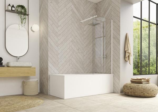 PARE-BAIN FIXE HYDRA 80X148     BLC PB130BTNE AQUAPRODUCTION KINEDO  [PB130BTNE]