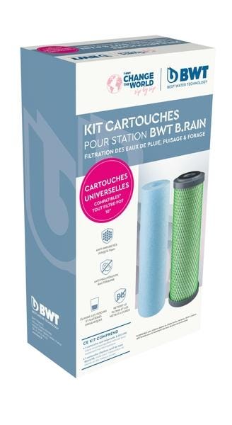 PACK DE CARTOUCHES POUR STATION B.RAIN BWT FRANCE CILLIT-PERMO  [125575768]