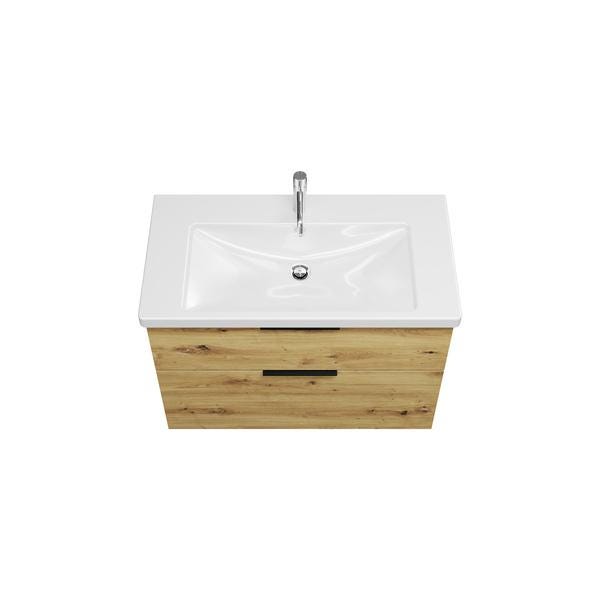 MEUBLE EQIO 93 67X34 CERAM+CHENE SFSQ093F5259 BURGBAD  [SFSQ093F5259C0001]