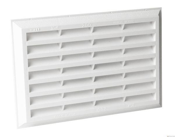 GRILLE RECT.AV.MOUST.T200 BLANC          M212 NICOLL