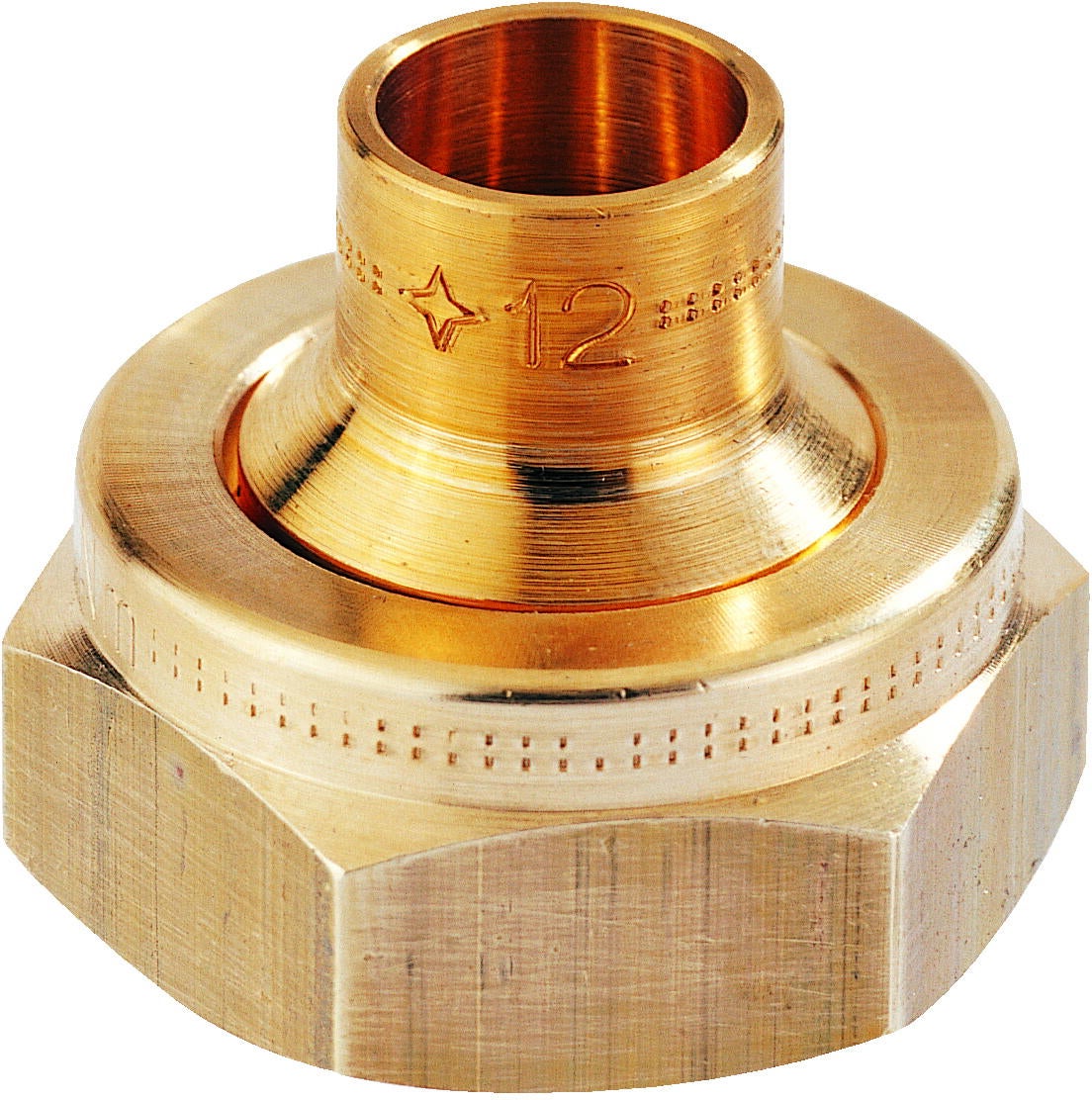 RACCORD POUR GAZ NATUREL ET PROPANE EN RESEAU - Raccord 2 pièces JSC - Raccord droit à braser sur tube cuivre