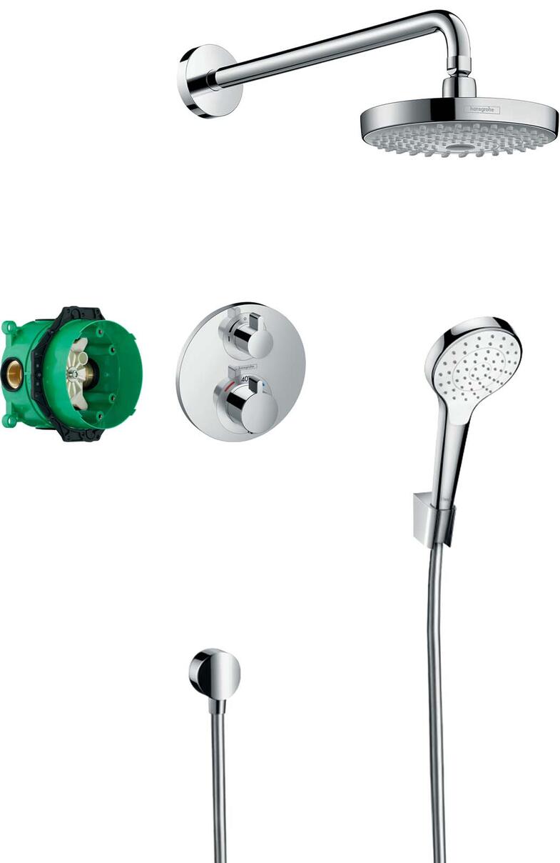 CROMA SELECT S - Pack encastré avec mitigeur thermostatique Ecostat S