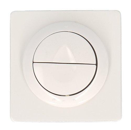 PLAQUE CDE BOUTON 2VOL BLC PR BATI    0749142 NICOLL  [0749142]