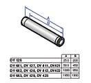TUBE CONCENTRIQUE 110/160 L2000 DY423 7715064 DE DIETRICH EQUIP THERMIQU BDR  [7715064]