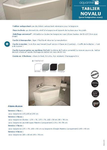 TABLIER NOVALU WELLNESS 180 BLC        223112 AQUARINE  [223112]