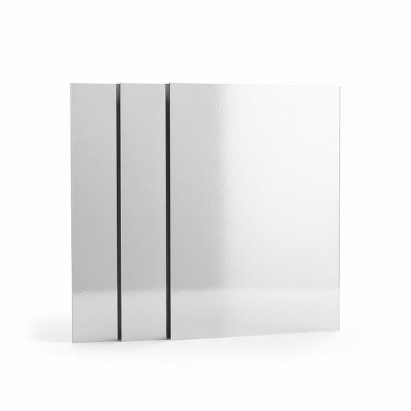 PLAQUE PS MIROIR ARGT LAPIDE      1X3050X1220 LES STANDARDS  [RIC-P0029X]