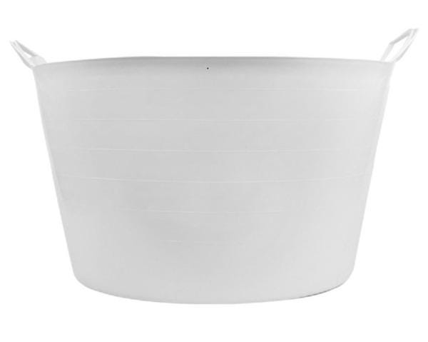 SEAU PLASTIQUE ALIMENTAIRE 42L BLANC BKT42WP