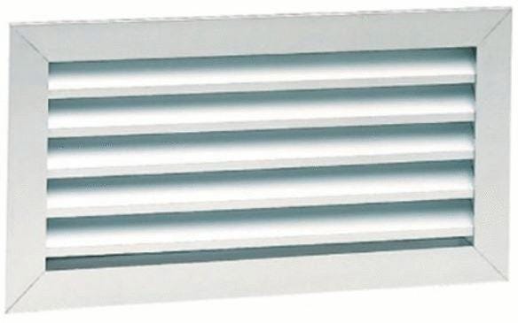 GRILLE DE SOUFFLAGE - GRA - Grille de reprise aluminium à ailettes fixes