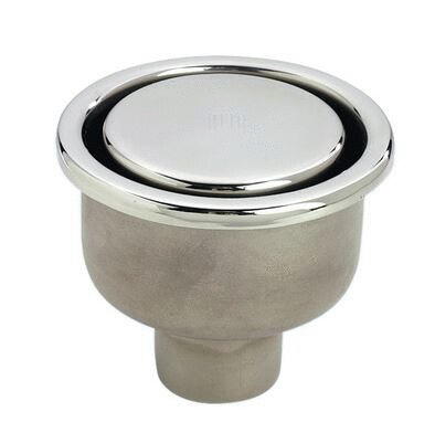 SIPHON SANS REPRISE D'ETANCHEITE - Siphon inox 100x100 à sortie 40