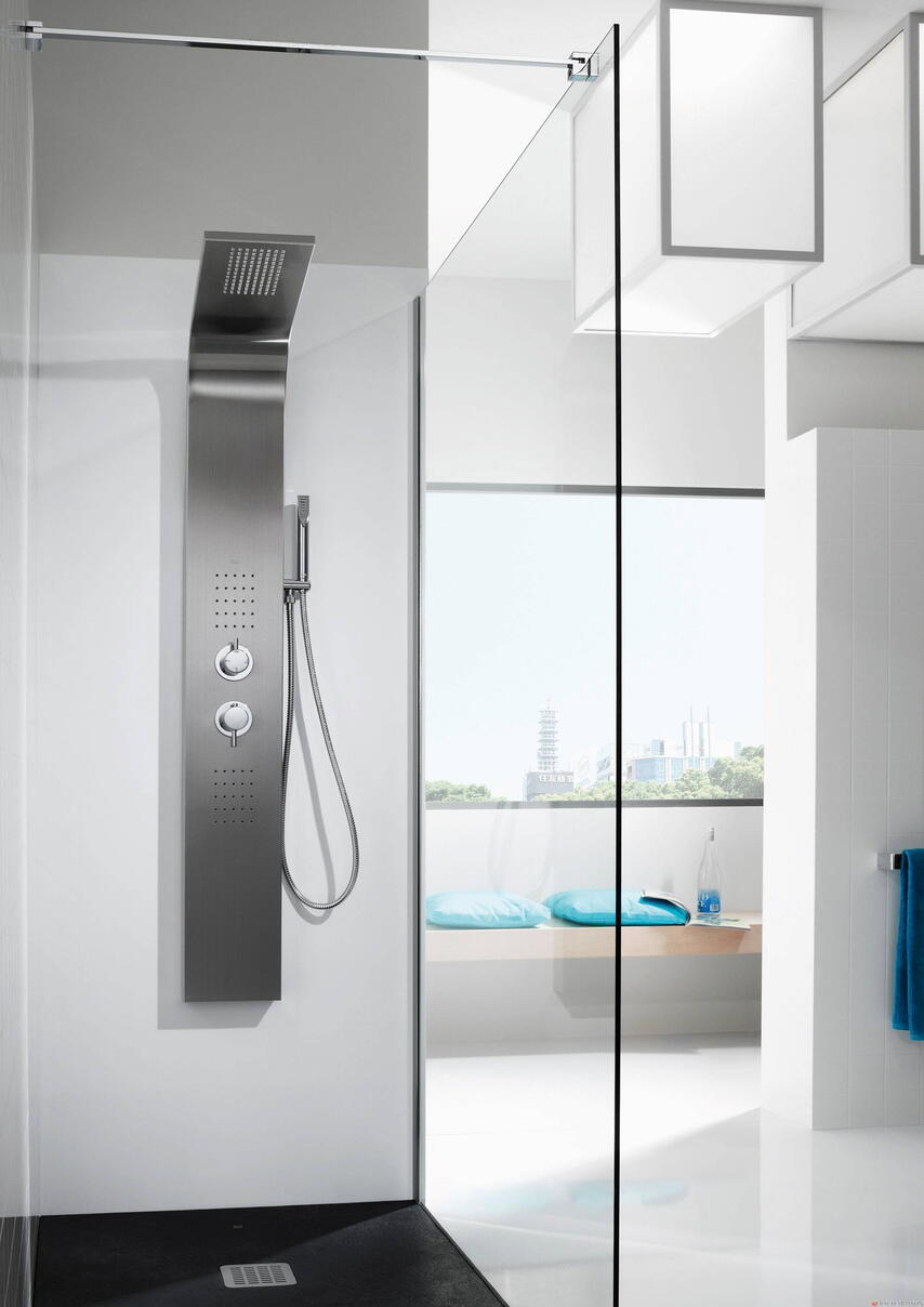 ESSENTIAL - Colonne de douche thermostatique hydromassante