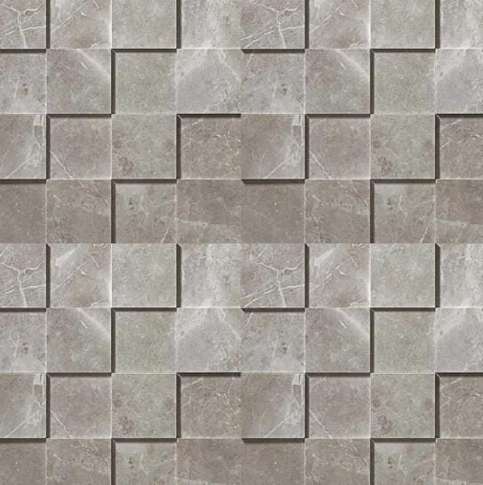 CAR. MARVEL GREY FLEURY MOSAICO 3D       ADQA