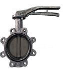 ROBINET A PAPILLON A OREILLES TARAUDEES - XYLIA - EPDM - Raccordement PN 10/16 - Corps fonte FGL - Oreille fonte FGS époxy