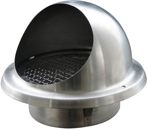 PRISE AIR MUR.ME INOX 160 461004