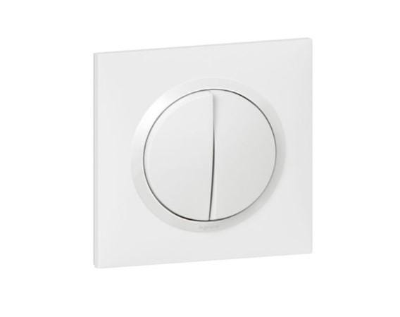 TRANSFORMEUR POUR REALISER 5 FONCTIONS VA-ET-VIENT ET POUSSOIR DOOXIE ONE - Livré avec plaque carrée blanche et griffes