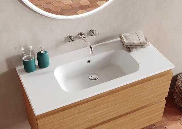 TABLE CERAM .HALO  L101.5       BLC/BR 551574