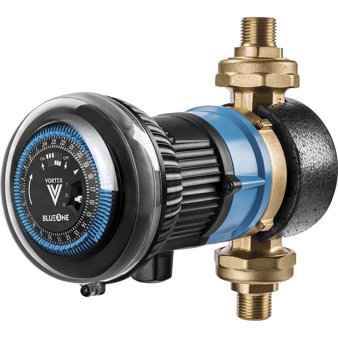 CIRCULATEUR SERIE VORTEX - ECS - Avec vanne et clapet intégrés, RU 1/2" M
