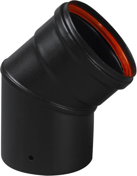 CONDUIT RIGIDE - EMAIL - SPECIAL POELE A PELLETS - Noir mat