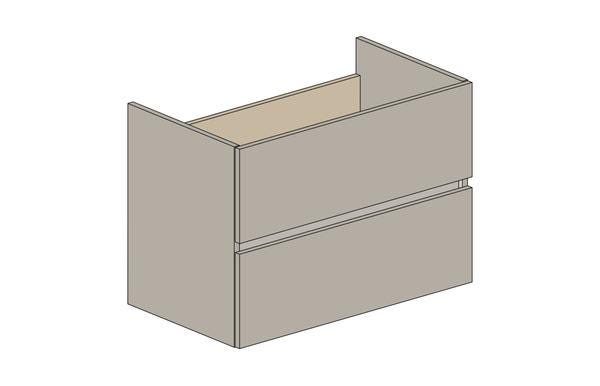 MEUBLE S/PLAN EAZY26 2T 80CM GRIS CL.  RC0235