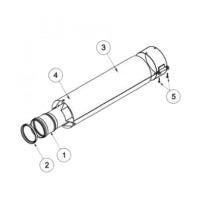 COUDE RALLONGE 90 D60/100 ALUM.    0020199402 SAUNIER DUVAL - VAILLANT GROUP  [0020199402]