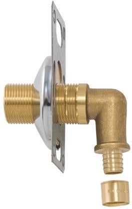 PLATINE DE DOUCHE - Raccordement robinetterie à glissement