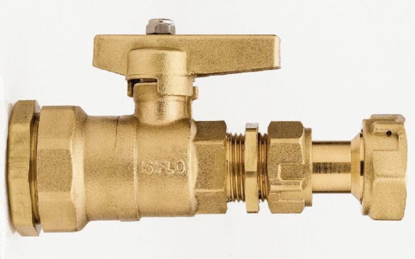 ROBINET DE COMPTEUR A BOISSEAU SPHERIQUE